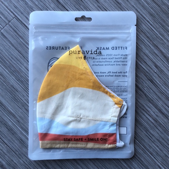 🆕 5 PURA VIDA CLOTH FACE MASKS - Picture 3 of 6